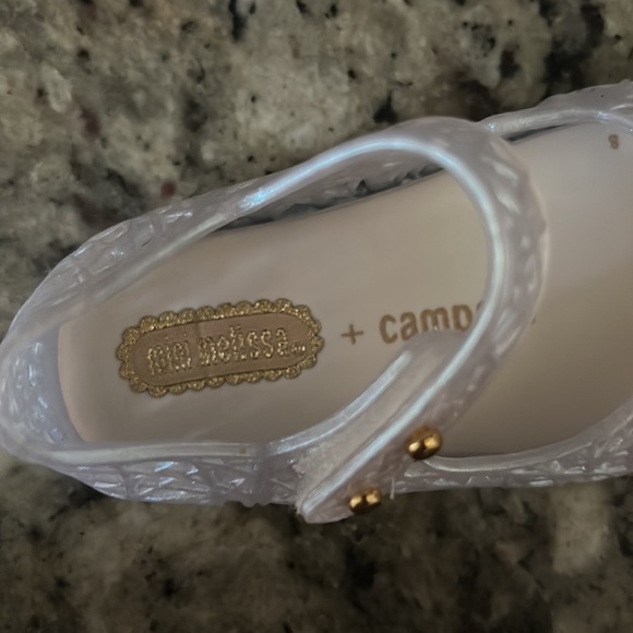 Baby Girls 5 Mini Melissa + Campana Zig Zag VI Clear Campana Mary Jane-adorable! - Picture 7 of 10
